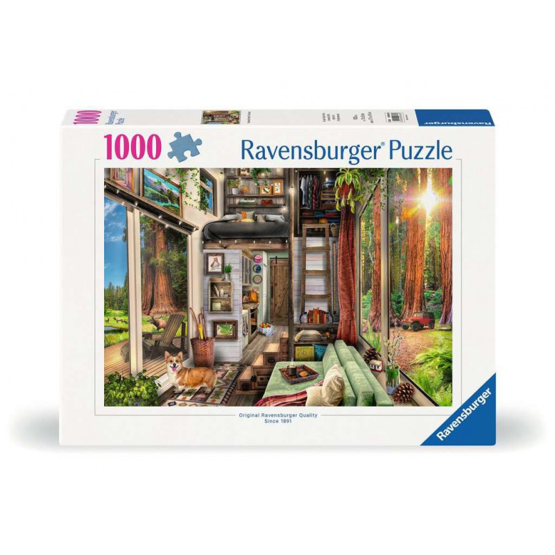 Tiny House in Redwood Forest,  1000 stukjes Ravensburger