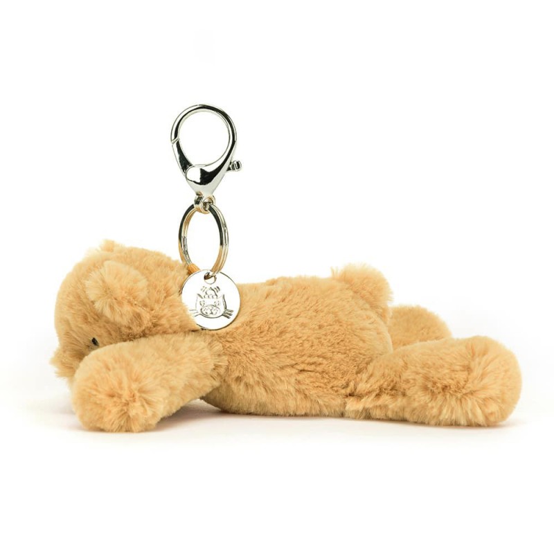 Smudge Bear Bag Charm, Jellycat