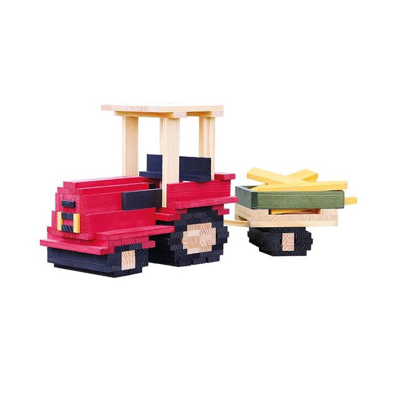 Kapla - Tractor 155-delig in kist