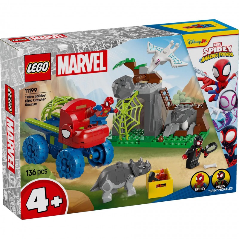LEGO MARVEL - 11199 Team Spidey reddingsmissie met dinotruck