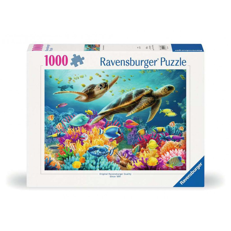 Blauwe onderwaterwereld, 1000 stukjes Ravensburger