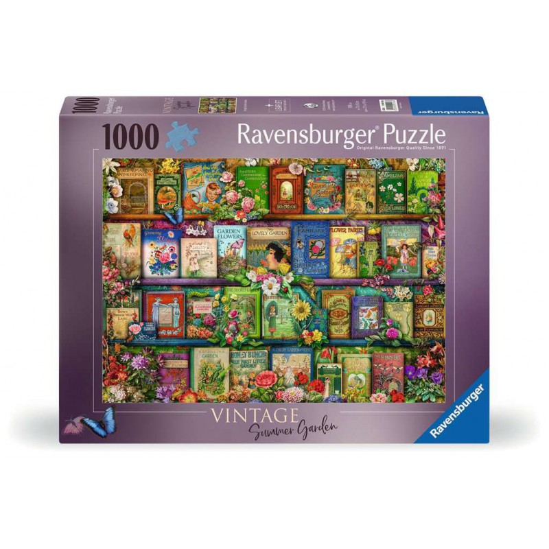 Vintage tuinboeken, 1000 stukjes Ravensburger