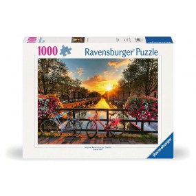 Fietsen in Amsterdam 1000stukjes Ravensburger