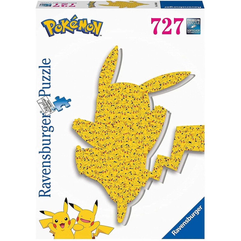 Shaped pikachu Pokemon, 727 stukjes Ravensburger