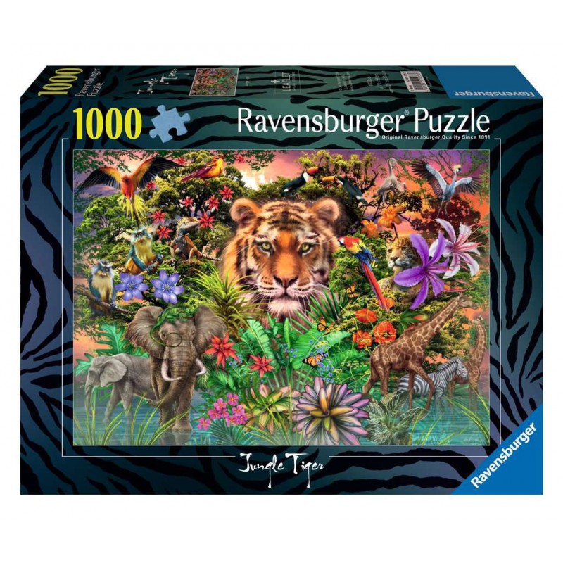 Jungle tiger, 1000 stukjes Ravensburger
