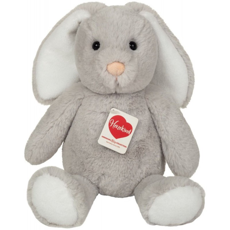 Hermann Teddy - Konijn Abby grijs 32 cm