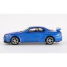 Nissan Skyline GT-R (R34) V-spec '99 (blauw) 1:64, Mini GT (759)