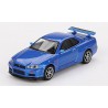 Nissan Skyline GT-R (R34) V-spec '99 (blauw) 1:64, Mini GT (759)