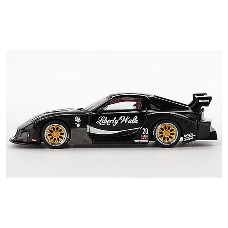 Mazda RX-7 Liberty Walk Super Silhouette '23 (zwart ) Mini GT (785)