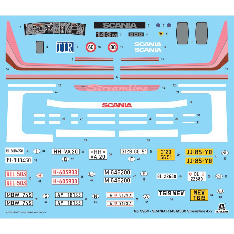 Scania R143 M.500 Streamline 1:24, Italeri