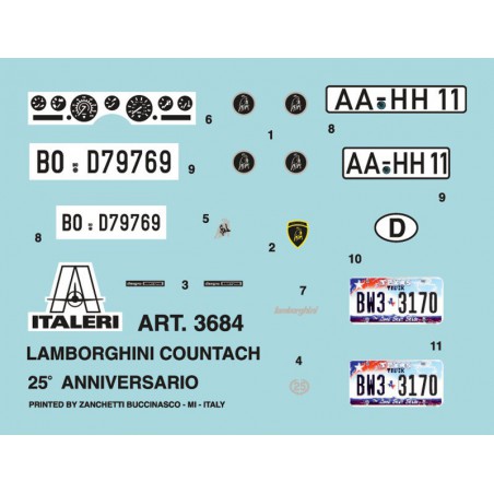 Lamborghini Countach 1:24, Italeri