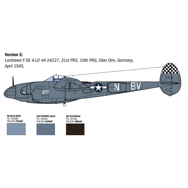 P-38J 1:48, Italeri