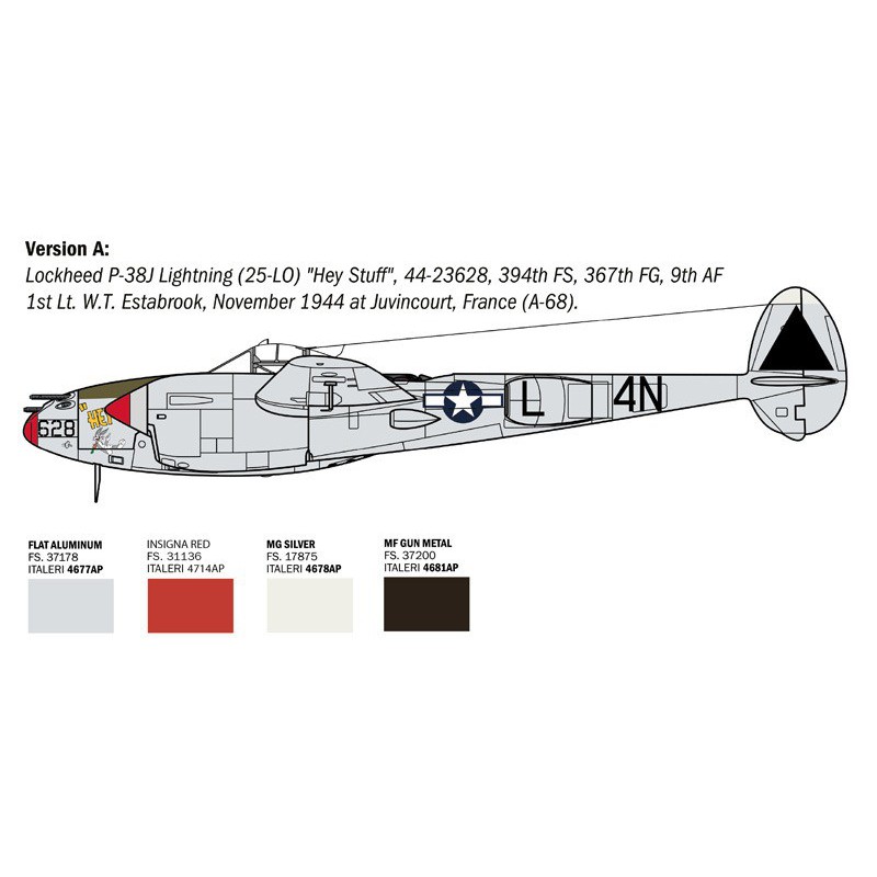 P-38J 1:48, Italeri
