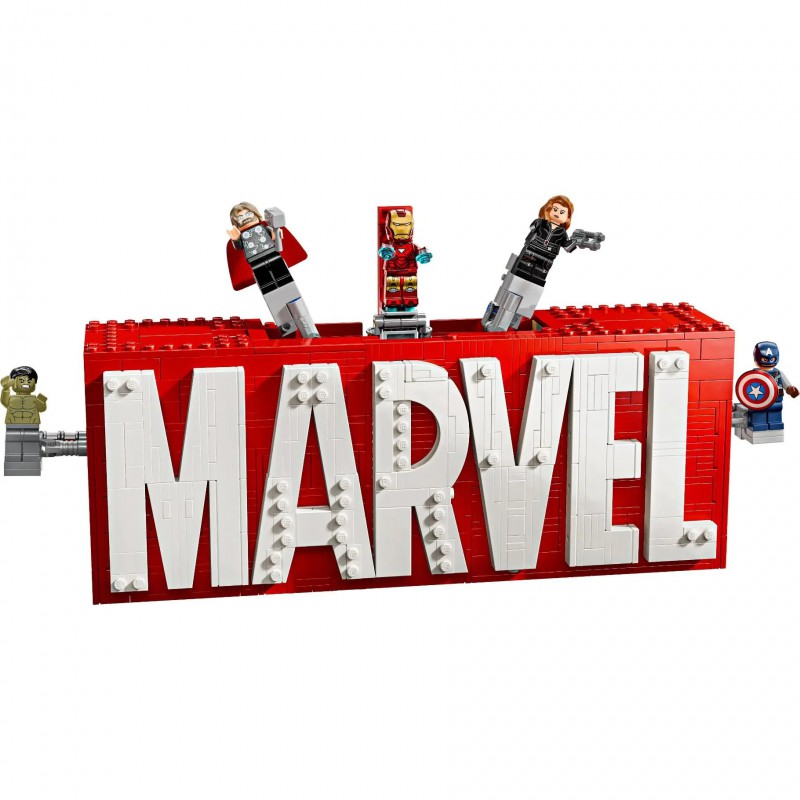 LEGO MARVEL - 76313 MARVEL logo en minifiguren