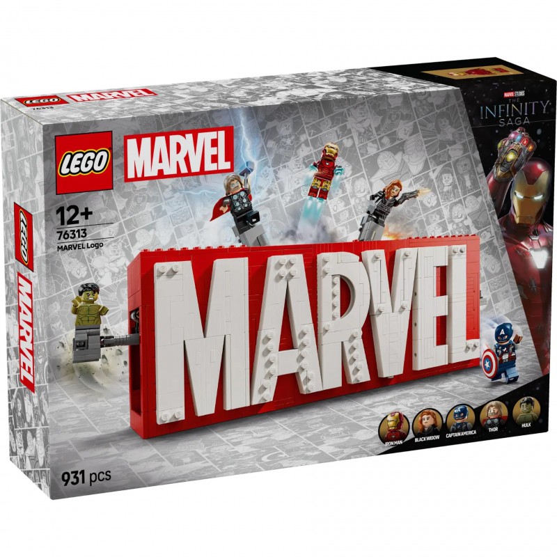 LEGO MARVEL - 76313 MARVEL logo en minifiguren