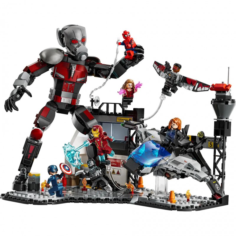 LEGO MARVEL - 76314 Captain America: Civil War actiescène