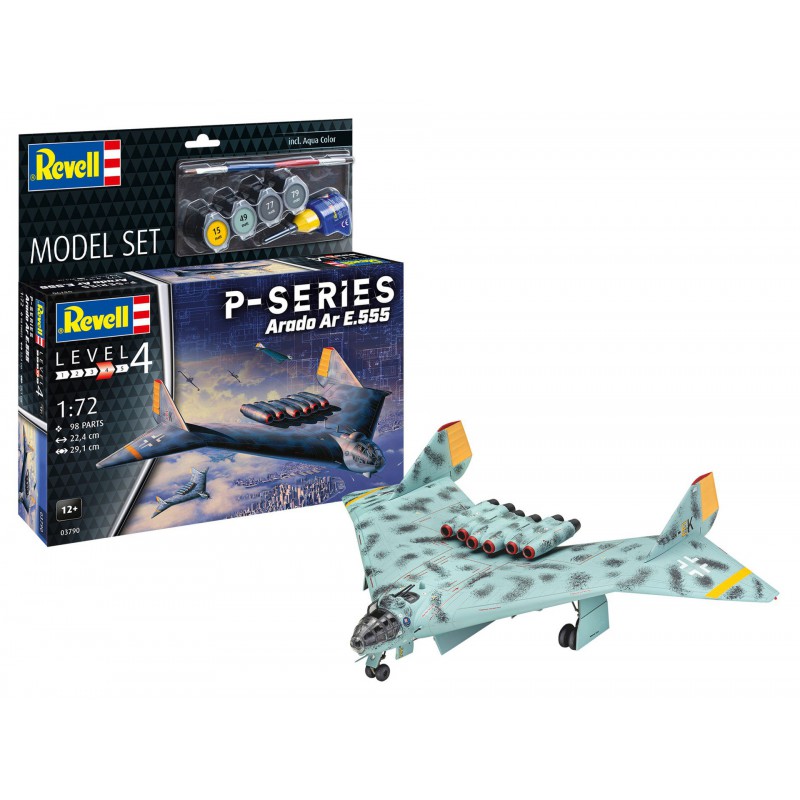 Modelset P-Series Arado Ar E.555 1:72, Revell