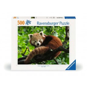 Schattige rode panda - 500 stukjes Ravensburger
