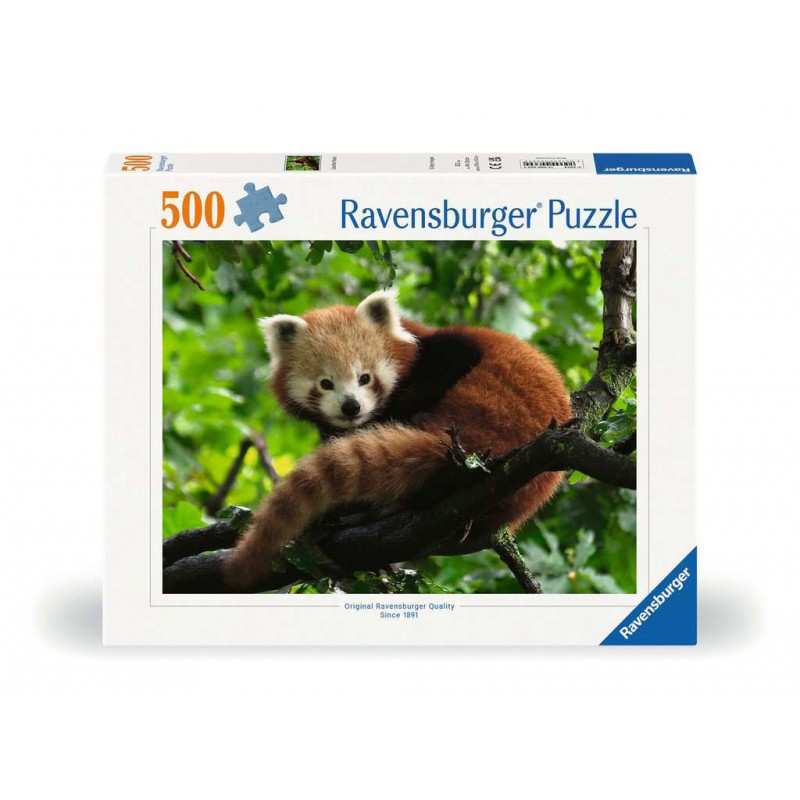 Schattige rode panda - 500 stukjes Ravensburger