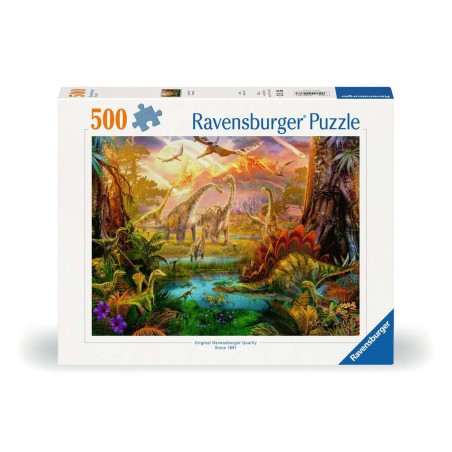 Land van de dinosauriers- 500 stukjes Ravensburger Land van de dinosauriers- 500 stukjes Ravensburger