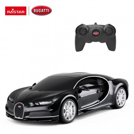 RC Bugatti Chiron 1:24 (Zwart), Rastar