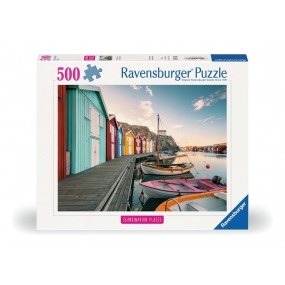 Boothuizen in Smögen, Zweden 500 stukjes puzzel  Ravensburger