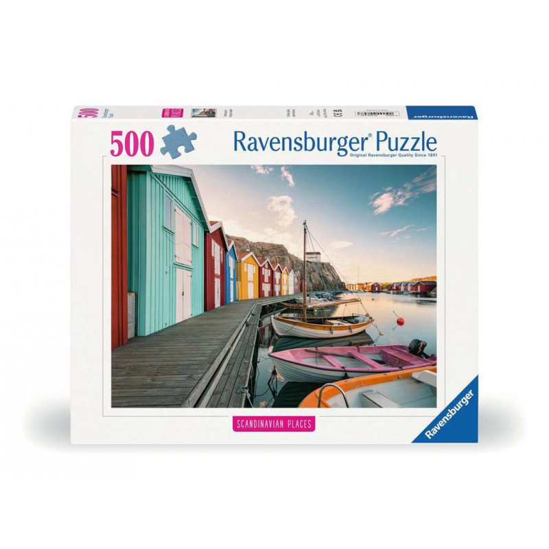 Boothuizen in Smögen, Zweden 500 stukjes puzzel  Ravensburger