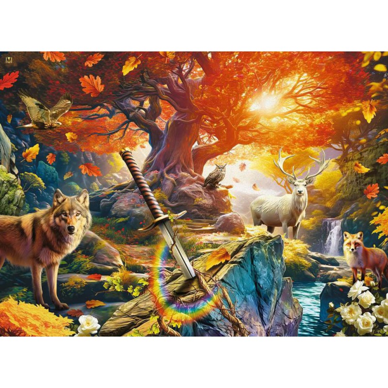 Het bos van Excalibur, 500 stukjes puzzel  Ravensburger