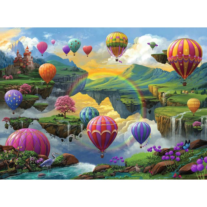 De vallei van de luchtballonnen, 500 stukjes puzzel  Ravensburger