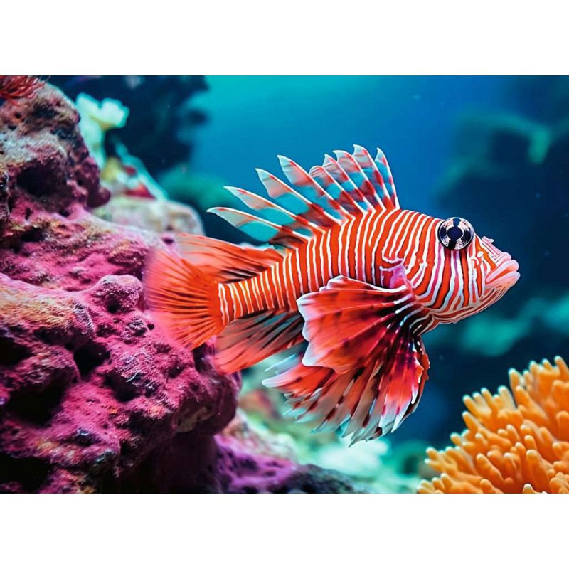Red Lionfish, 500 stukjes Ravensburger 500 stukjes puzzel  Ravensburger