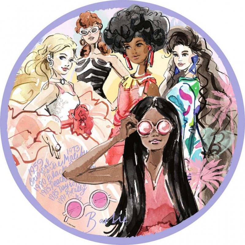 Barbie ronde  puzzel, 500p Ravensburger