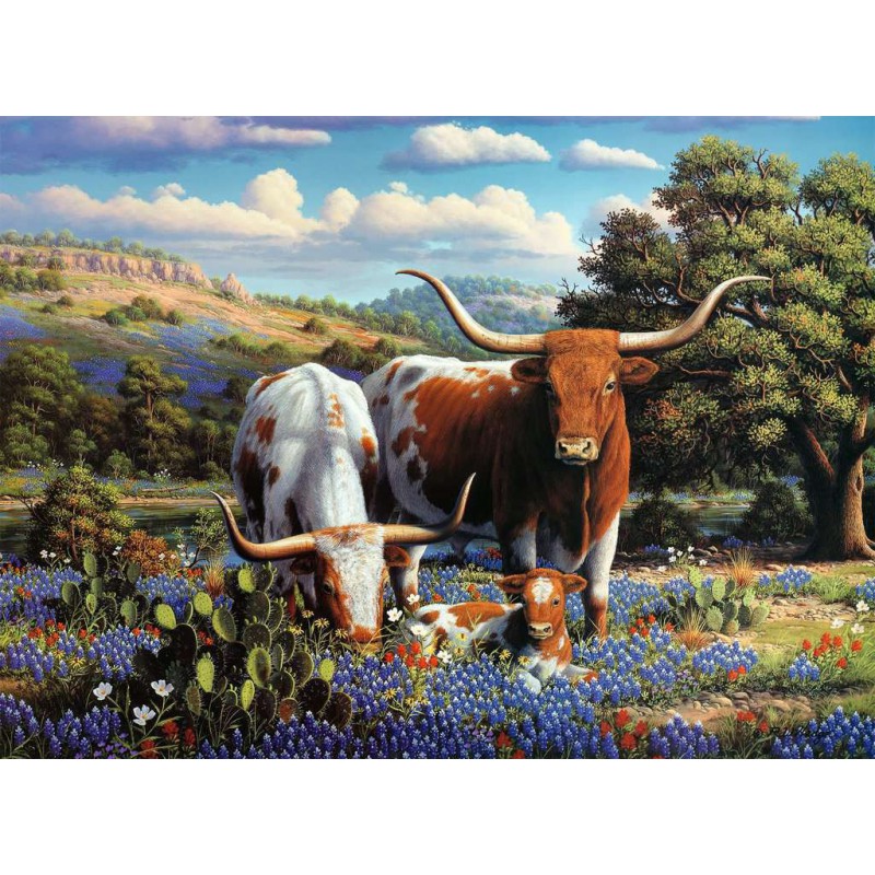 Loving longhorns, 500 stukjes Ravensburger