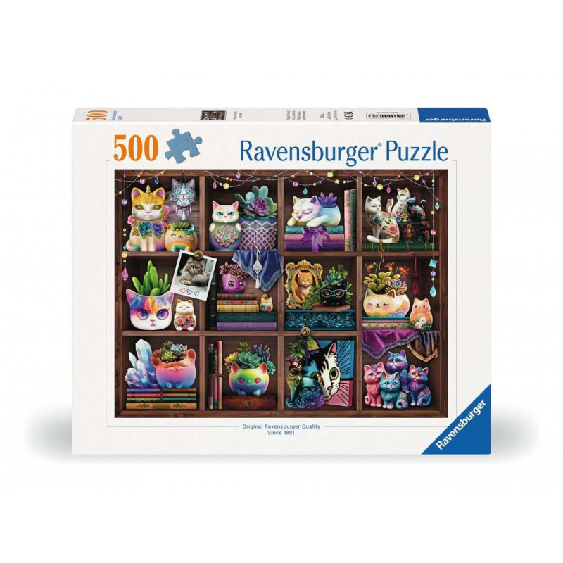 Cubby Cats and Succulents, 500 stukjes Ravensburger