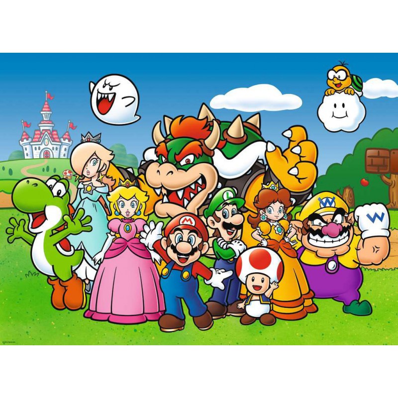 Super Mario 100 extra grote  stukjes puzzel Ravensburger