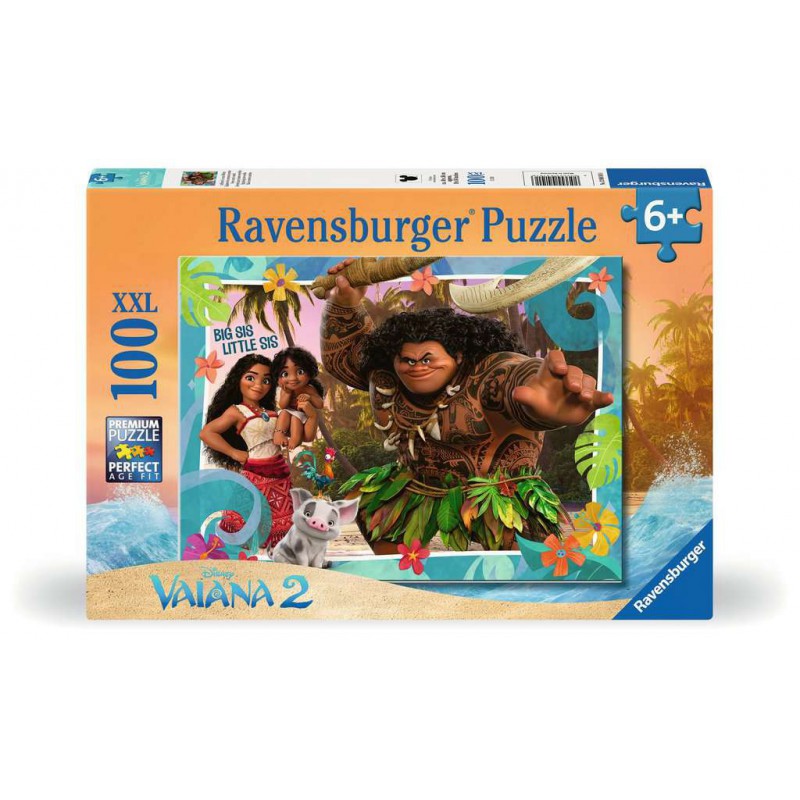 Disney Vaiana 2, Vertrek naar nieuwe werelden, 100XXL  stukjes Ravensburger