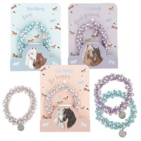Miss Melody, Haar/armband met steentjes 13246