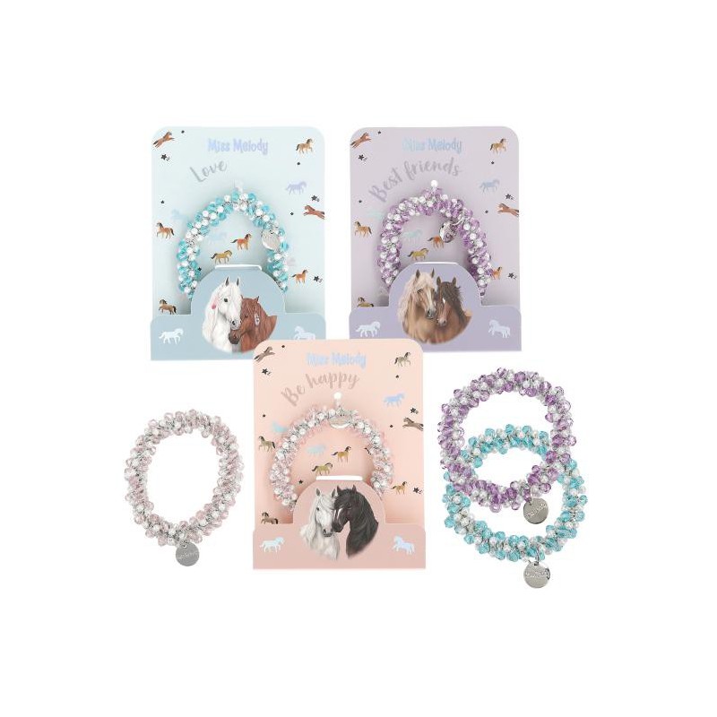 Miss Melody, Haar/armband met steentjes 13246