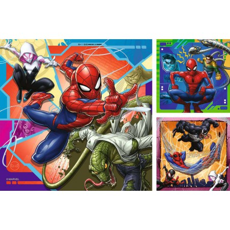 Marvel Spiderman puzzel 3x49stukjes ravensburger