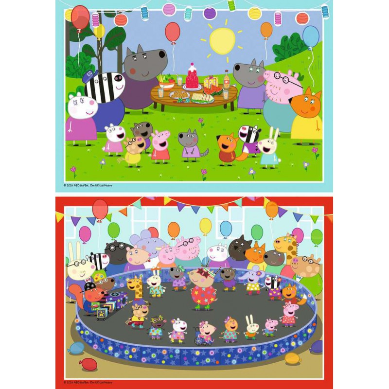 Ravensburger  2*24stukjes Peppa pig  feestje