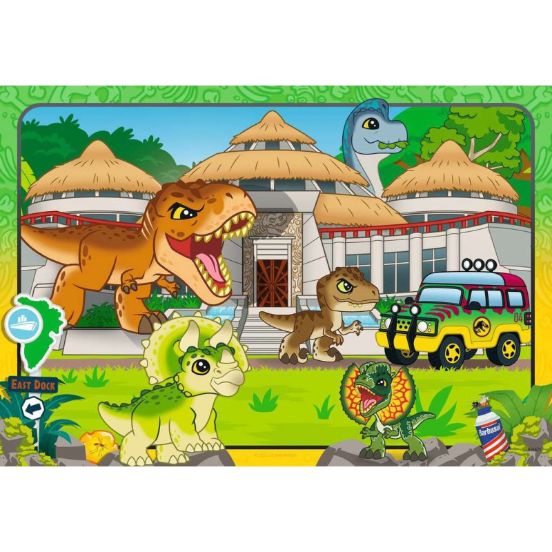 Jurassic world explorers 2x24stukjes kinderpuzzel Ravensburger