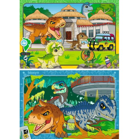 Jurassic world explorers 2x24stukjes kinderpuzzel Ravensburger