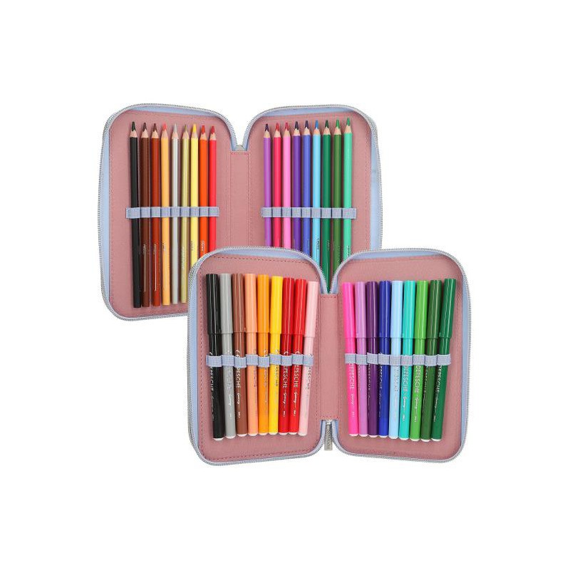 TOPModel, 3-vaks etui met applicatie TEAM TEDDY 13010