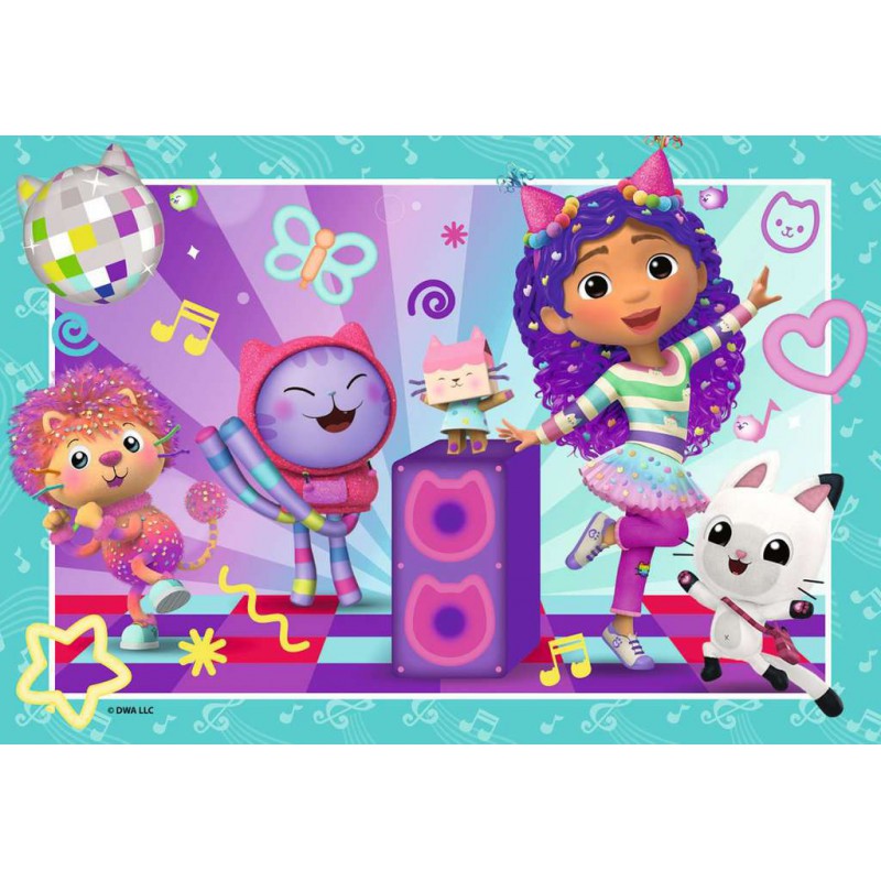 Gabby's Dollhouse, spelen  2x24stukjes kinderpuzzel Ravensburger