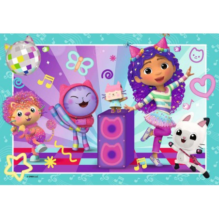 Gabby's Dollhouse, spelen  2x24stukjes kinderpuzzel Ravensburger