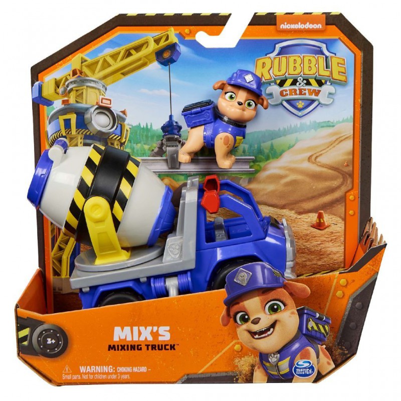 Paw Patrol - Rubble en Crew Basic Vehicles, Mix