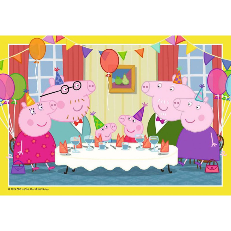 Ravensburger  2x12 stukjes Thuis bij Peppa Pig feest!