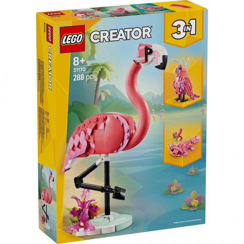 LEGO CREATOR - 31170 Wilde dieren: Roze flamingo