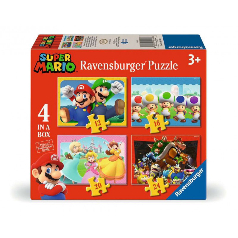 Super Mario, 12+16+20+24stukjes Ravensburger