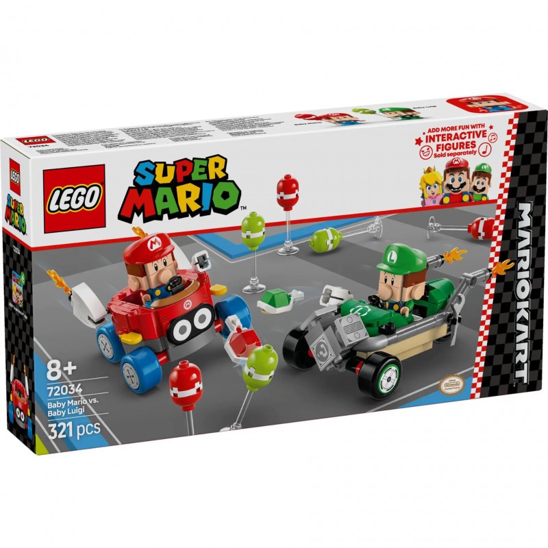 LEGO SUPER MARIO - 72034 Mariokart Baby Mario vs. Baby Luigi