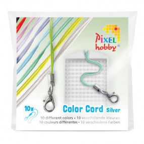 Pixel hobby, Color cord (set van 10) - Zilver